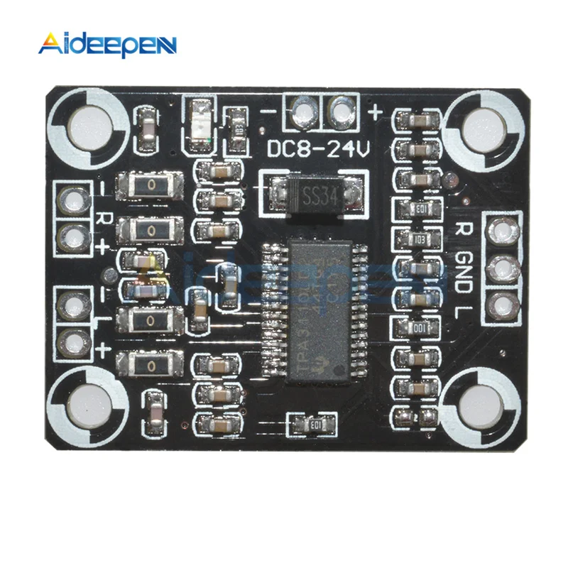 

DC 8V-18V 3A TPA3110 2X15W Digital Audio Stereo Amplifier Board Module Mini Binaural Sound AMP Controller High Power PCB Board