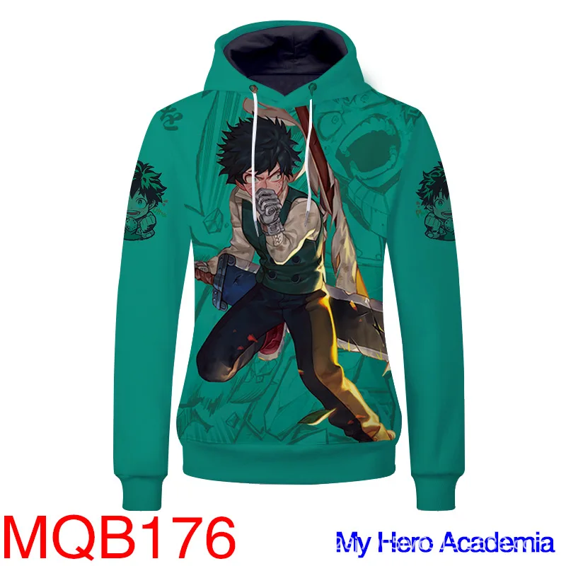 Толстовки с капюшоном My Hero Академия Izuku Midoriya свитшоты костюм для косплея