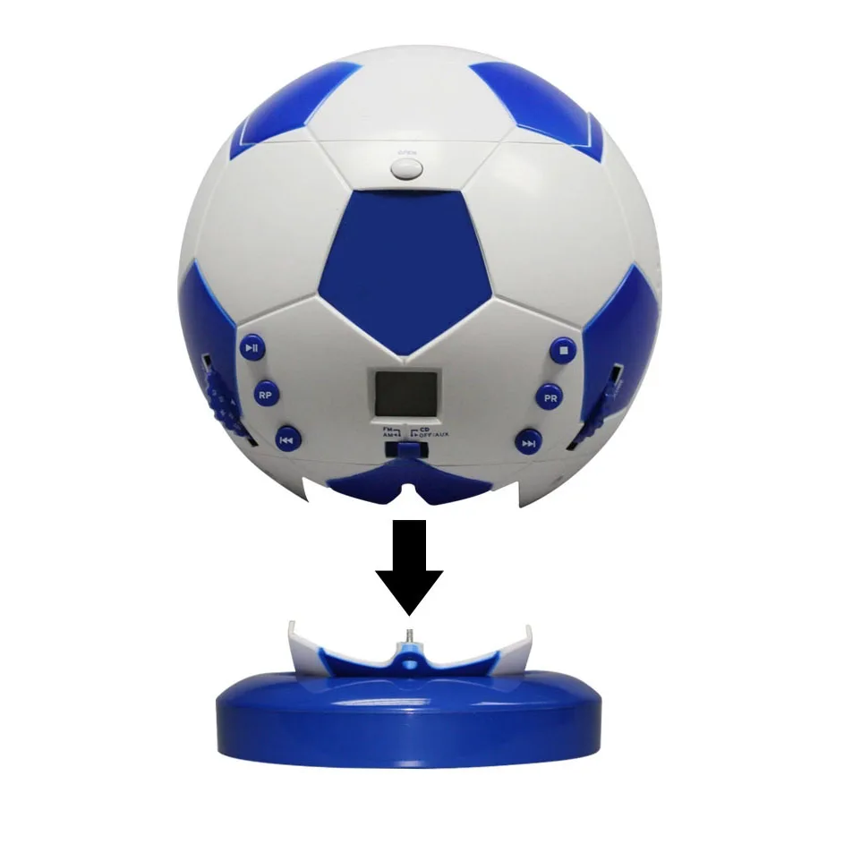 CD-плеер AM FM-радио ЖК-дисплей 4 Вт динамик AUX In разъем для наушников | Электроника