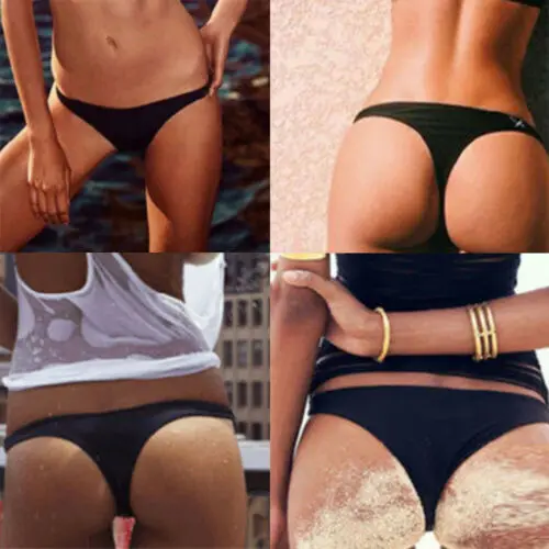 Новинка сексуальное женское однотонное обычное бикини с низкой талией