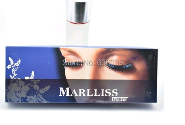Большая скидка на оригинальные толстые накладные ресницы Marlliss Черные Накладные