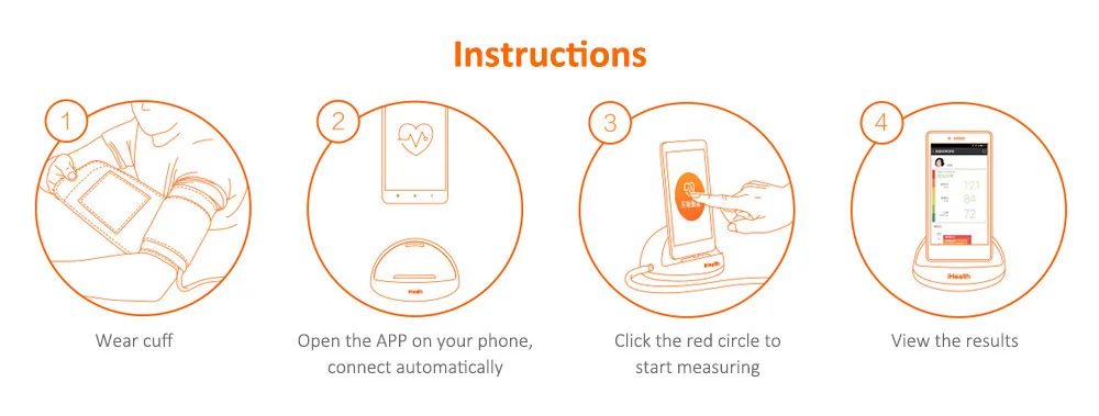 Умный монитор артериального давления Xiaomi Mijia iHealth BP3, интеллектуальная система мониторинга, портативный монитор артериального давления