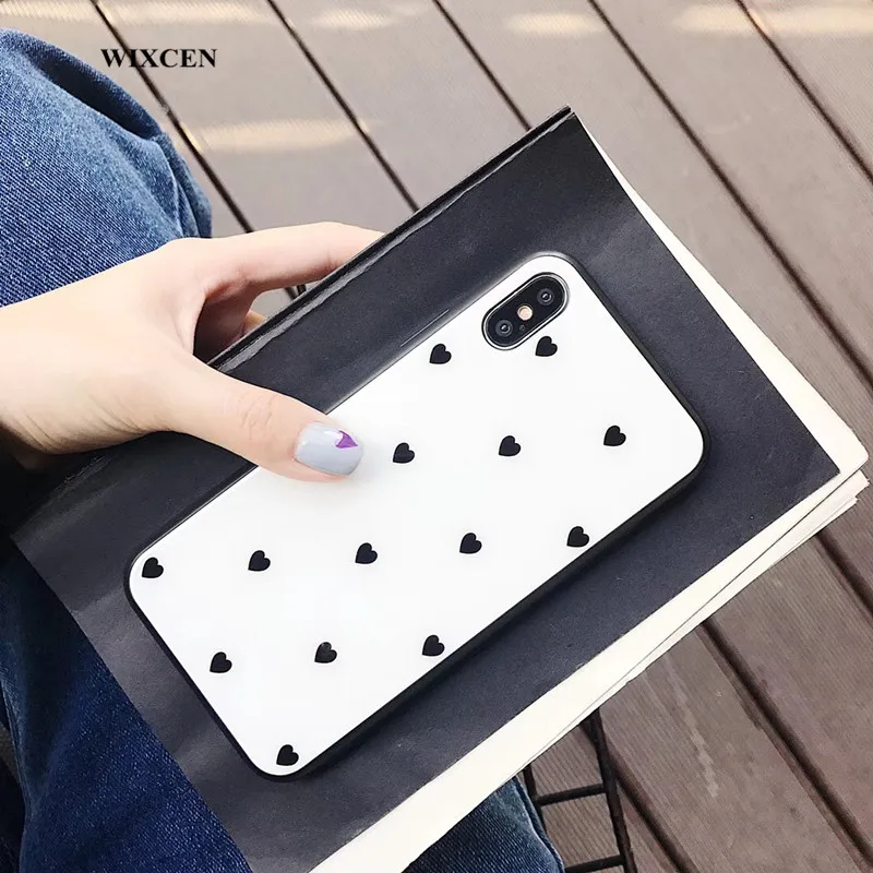 Wixcen белый зеркальный чехол для Iphone 7 7plus 8 6 6s 6plus X милый свежий мягкий ТПУ