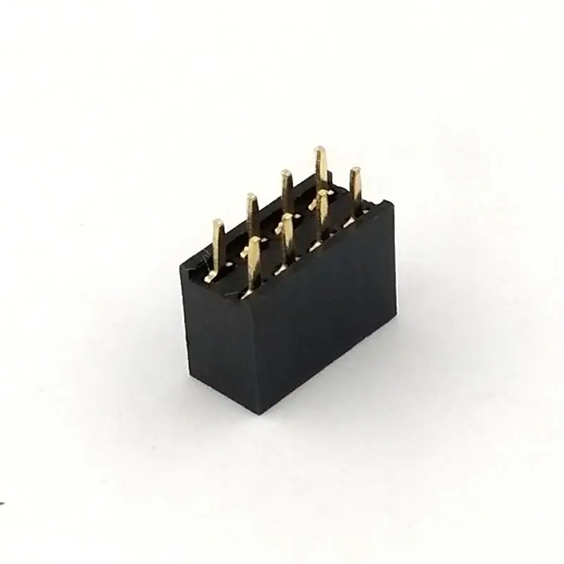 45 шт./лот двухрядный женский прямой штыревой разъем 2X4 2x4 8P шаг 2 54 мм разъем|pin strip
