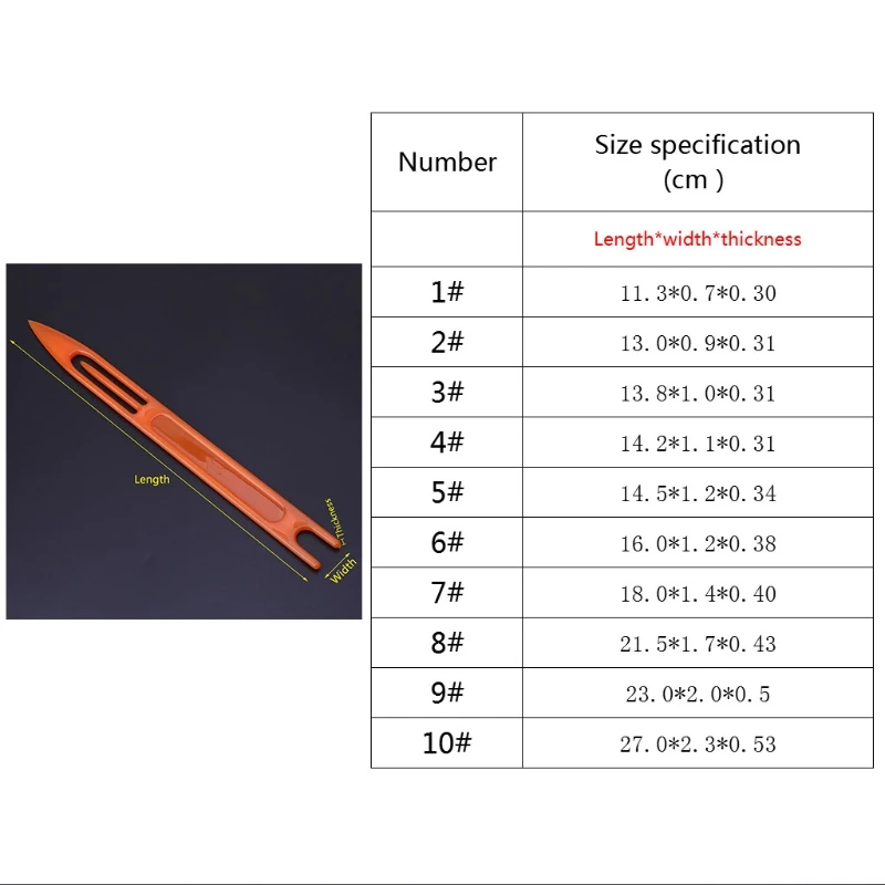 

10 Pcs Fishing Netting Needle Repair Net Line Plastic Shuttles Mending Weaving