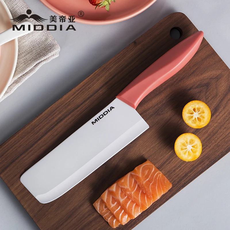 

6" Super Sharp Ceramic Kitchen Cleaver Chef Knifefor Vegetable and Meat Cutting