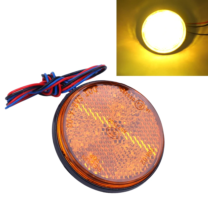 1 шт. 24 SMD мотоциклетные круглые задние фонари стоп сигнал для автомобиля