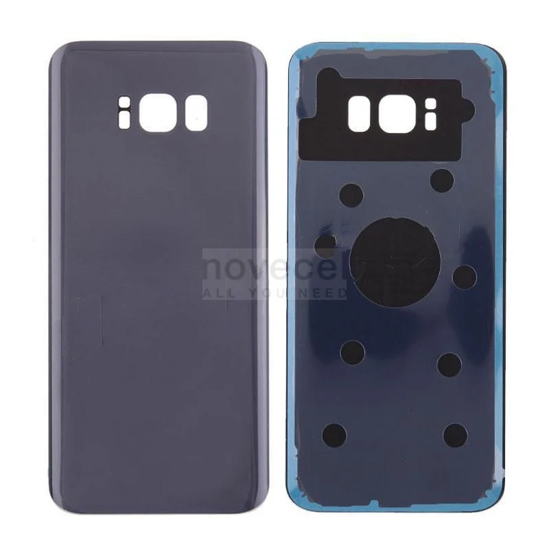 Grey Задняя крышка батарейного отсека для samsung Galaxy S8+ G955-серебристый/серый/синий/золотой/черный/розовое золото - Цвет: Grey