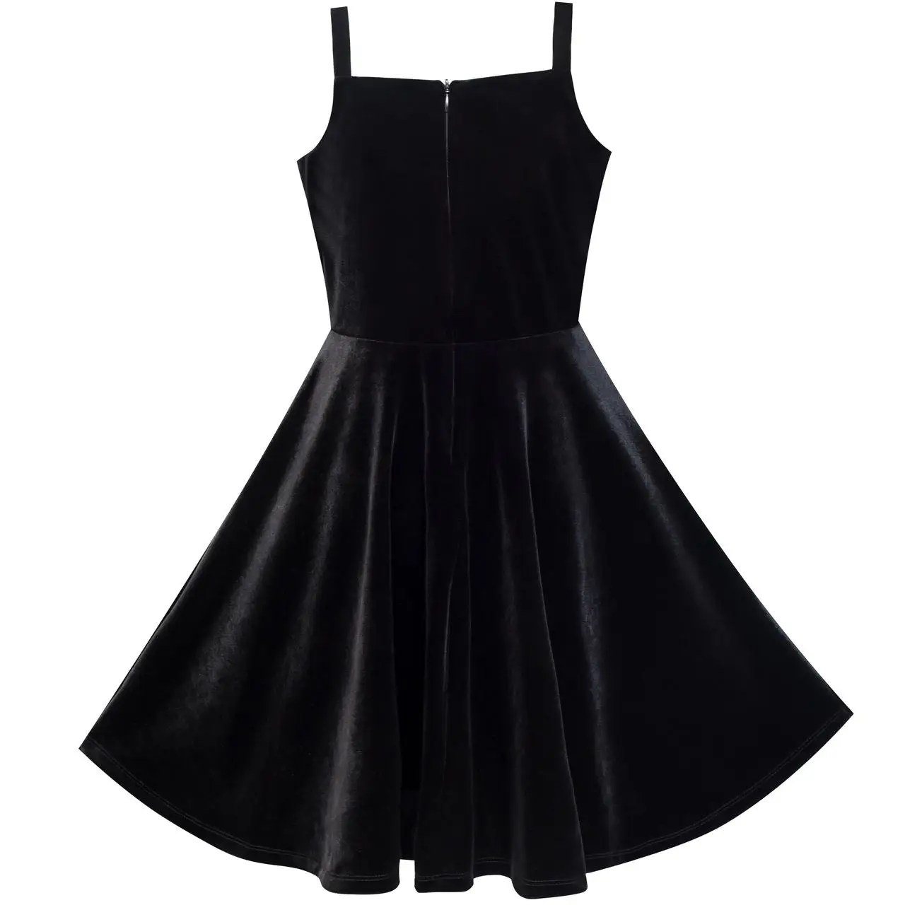 Sunny Fashion платья для девочек Ремень танк бархатный Вечеринка Принцесса Sundress 2020