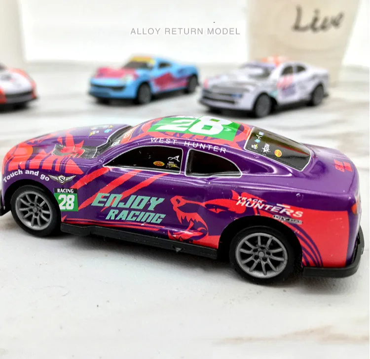 3 Pcs Lot Children Racing Plastic Cars Slide Back Carbon Alloy Car baby boys Wheels Mini Model 1/64 Gift | Игрушки и хобби