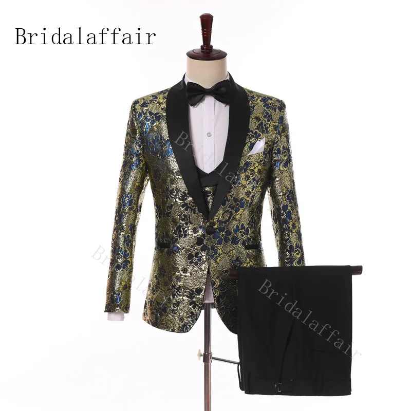 Bridalaffair жаккардовые костюмы для мужчин 2019 модный дизайн в обтяжку жениха лучшие