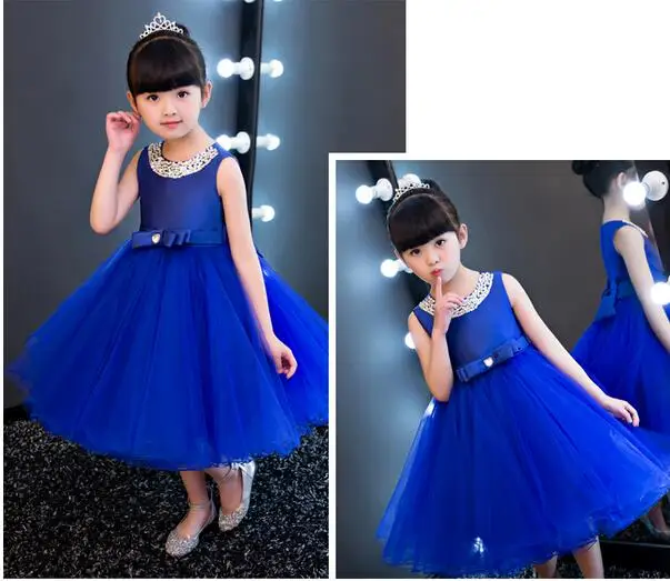 Детское празднивечерние платье для девочек свадебное с цветочным рисунком