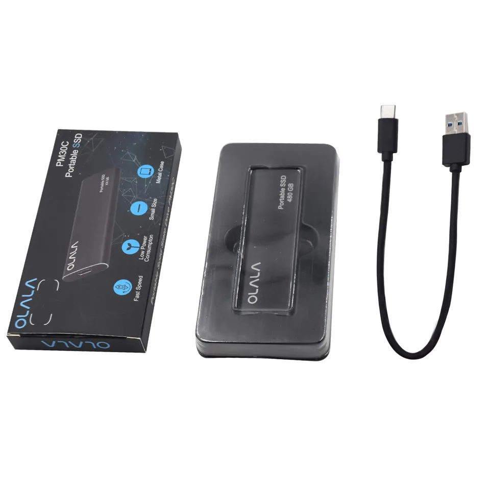 OLALA внешний SSD PM30C 120 ГБ 240 480 Тип C USB 3 1 Gen 2 Портативный Внешний твердотельный