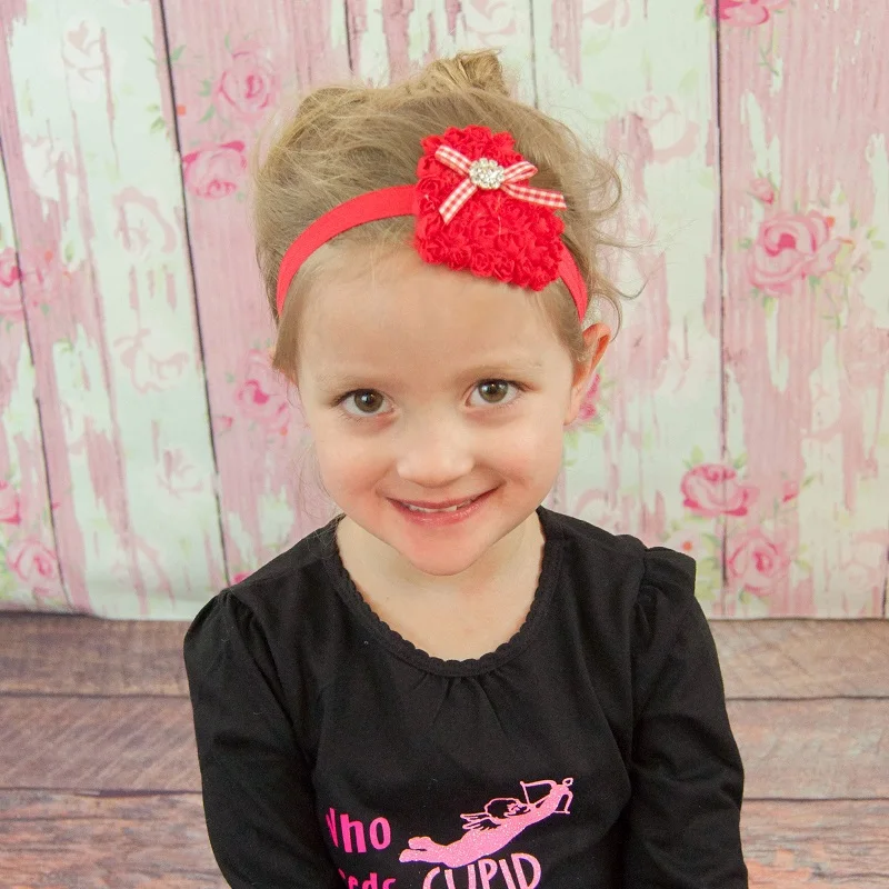 Обруч для волос Naturalwell маленьких девочек детские красные рождественские резинки