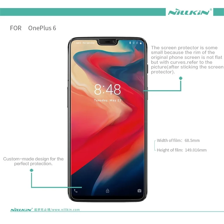 2 шт./лот Защита экрана для Oneplus 6 Oneplus 5 NILLKIN Матовая Антибликовая устойчивая к царапинам матовая защитная пленка One plus 6