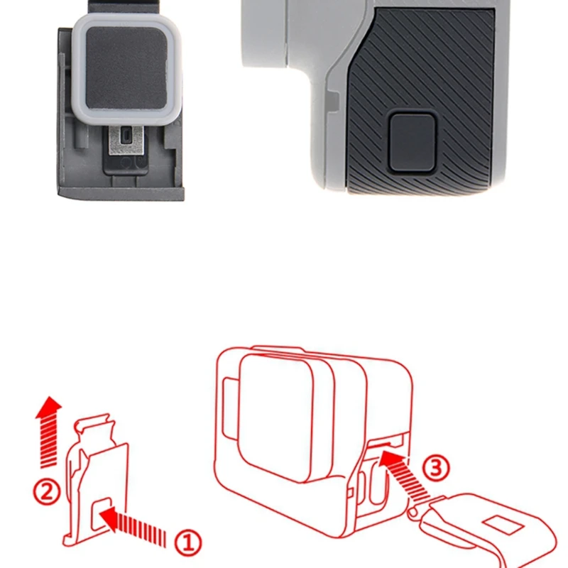 OOTDTY передняя/Боковая дверь USB C микро hdmi Порт Защитная крышка для ремонта GoPro Hero