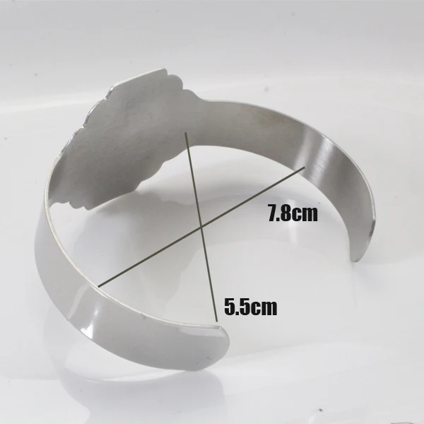 Модный мусульманский Шарм браслет из нержавеющей стали для женщин и мужчин