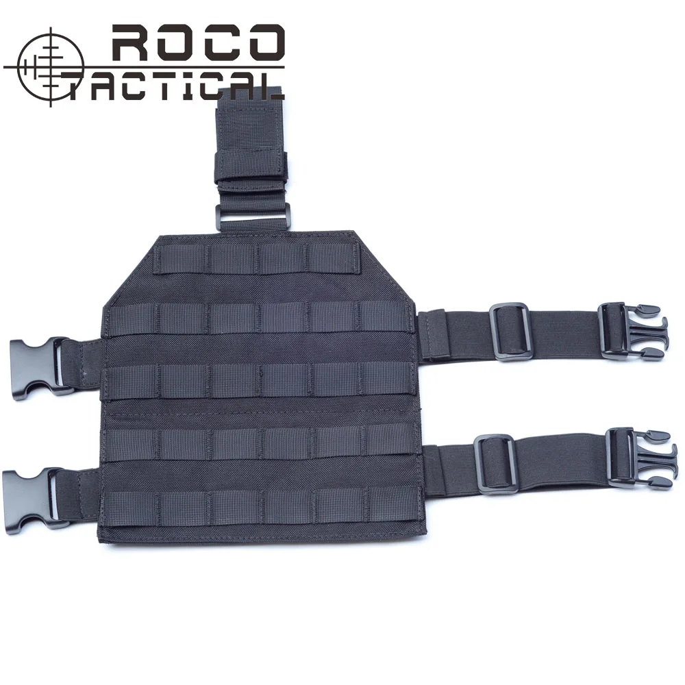 

ROCOTACTICAL Cordura MOLLE Tactical Drop Leg Platform for Paintball Airsoft Pistol Holster Platform with Quick Release Buckle