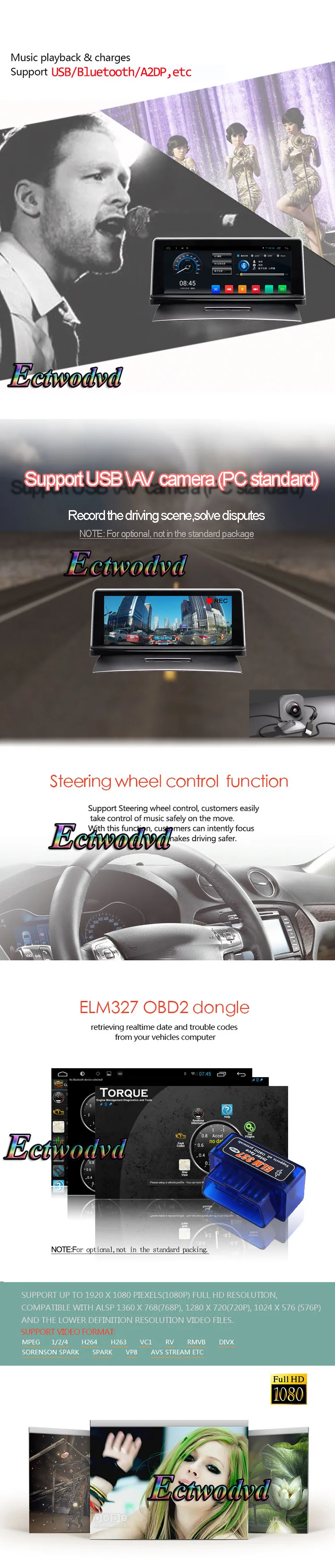 Ectwodvd 4 ядра 8,8 дюймов Android 7,1 автомобильный DVD gps для VW Touareg 2011 2012 2013