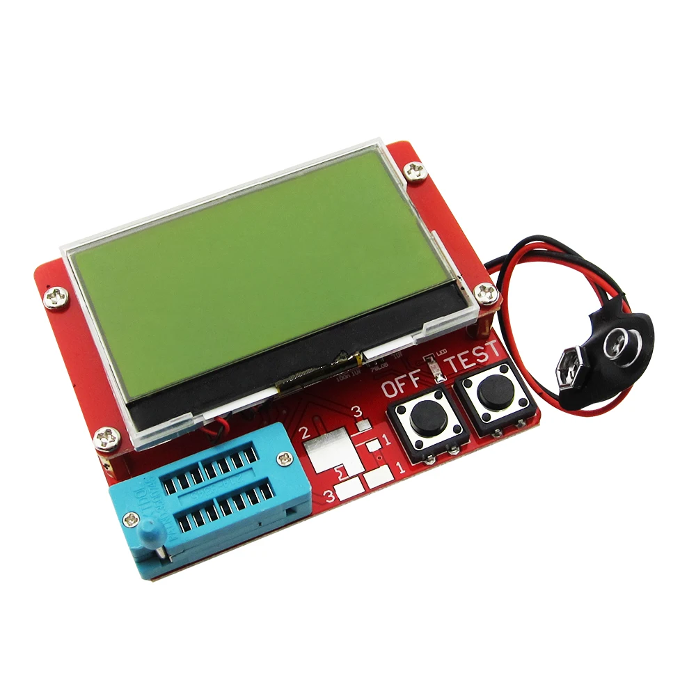 5 шт. новинка 2015 12864 ЖК-тестер транзисторов измеритель емкости ESR диодный Триод MOS