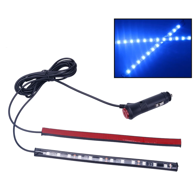 2X12 led внутренний окружающий свет автомобиля внедорожник интерьер Footwell декор для