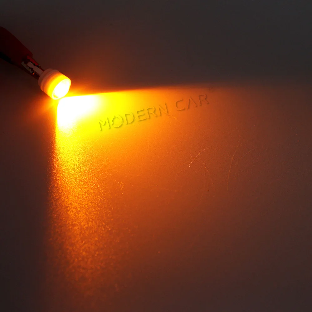 Современный автомобиль 1 шт. T10 led 5630 чип 3smd автомобильная лампа габаритные огни керамические led W5W Белый Синий Зеленый Красный Лампа оранжевого цвета лампа - Испускаемый цвет: Цвет: желтый