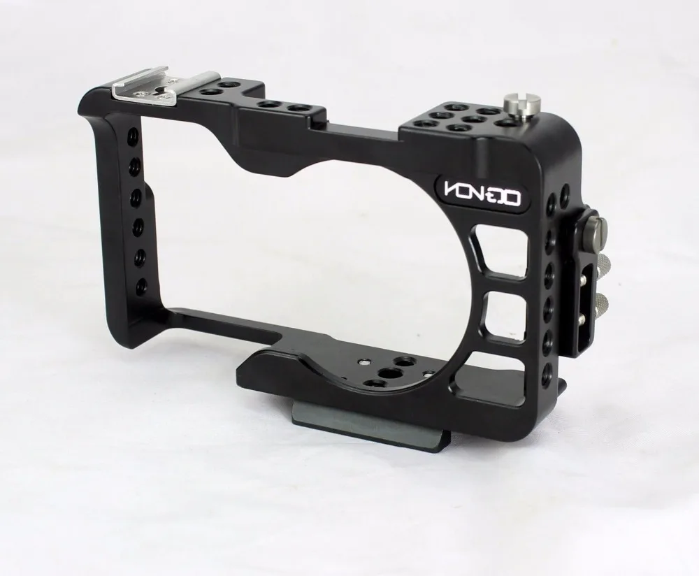 HONTOO A6300 A6500 cage rig DSLR A6 RIG 15 мм рельсовая система с 1/4 винтовым отверстием для SONY