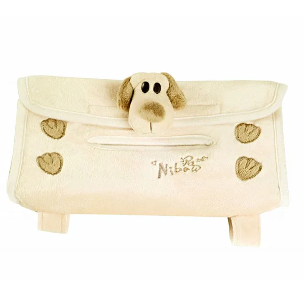 Милая собачка стильная тканевая коробка держатель салфетки чехол для автомобиля