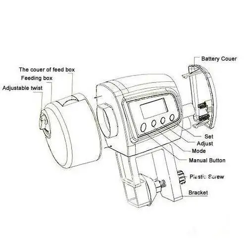 65 мл автоматическая кормушка для аквариума автоматические кормушки с таймером