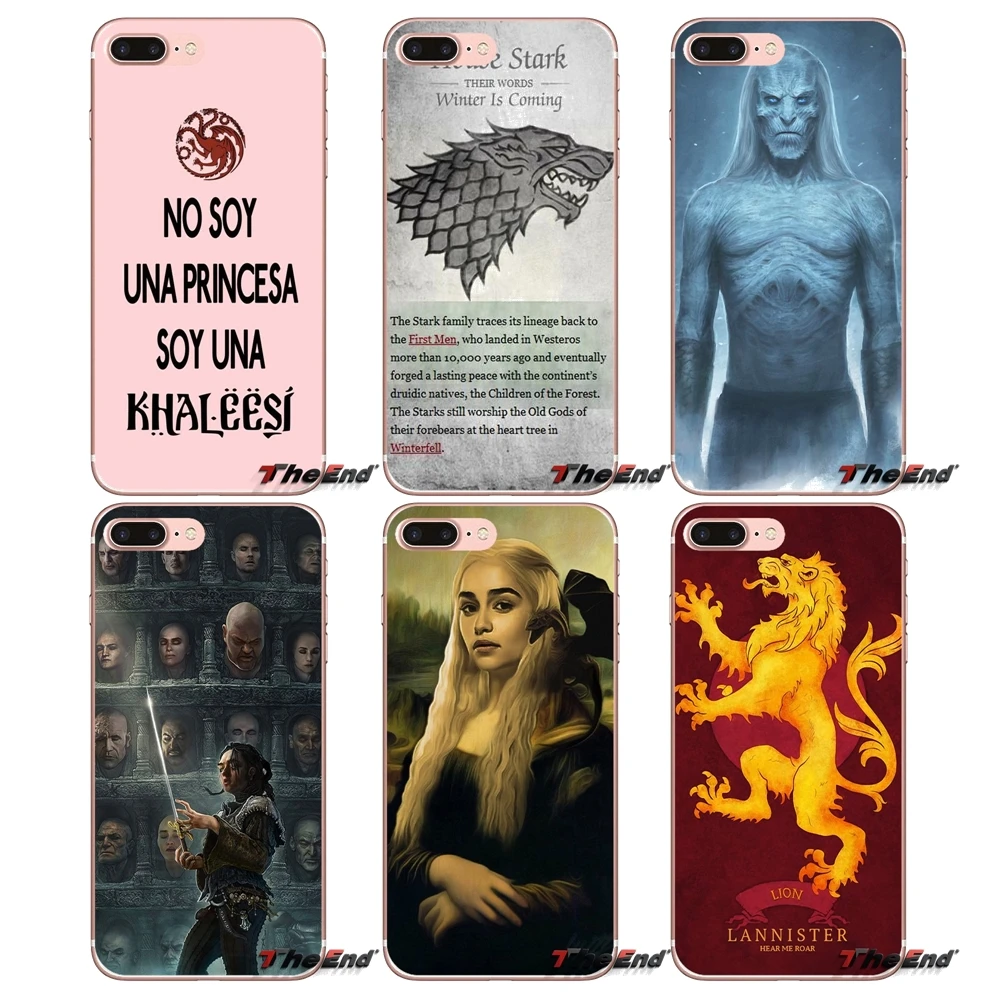 Для Apple iPhone X 4 4S 5 5S SE 5C 6 6S 7 8 Plus 6Plus 7plus 8plus Fundas Coque Games of Thrones GOT House Stark чехол с
