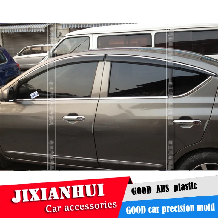 Для Nissan sunny Window козырек для 2010 2016 Vent Shades Защита от солнца и дождя дефлектор 4