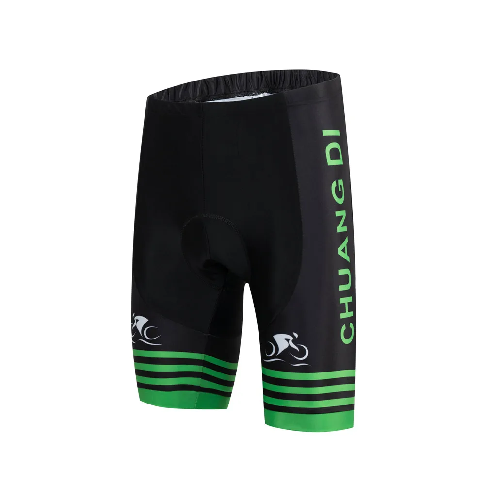 ZM Santic Men's Thickening Cushion Bib Front Cycling Shorts PADDED Tights Shorts Bicycling Biking Compression Tight Shorts