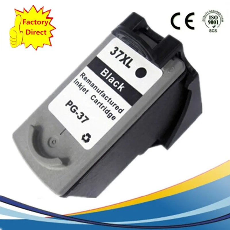 1BK PG-37 PG37 PG 37 CL-38 CL38 CL38 чернильные картриджи восстановленные Pixma MP140 MP210 Ip2600 iP1900 MX300 MX310 MP190 - Цвет: 1BK