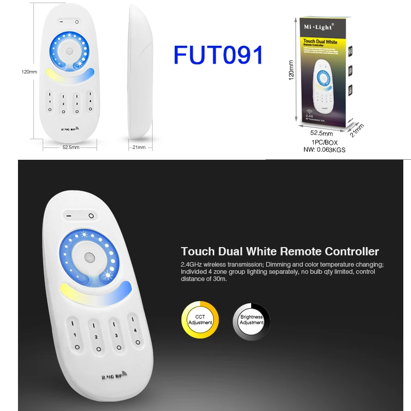Светодиодный светильник Miboxer PL2 220 В 40 Вт с цветной температурой 2 4G CCT умная панель