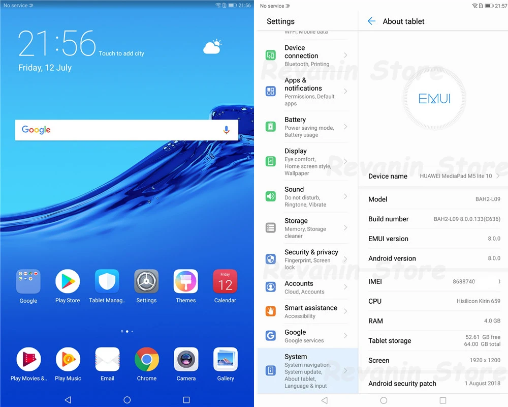 Глобальная ПЗУ, 10,1 дюймов, HUAWEI MediaPad M5 Lite, 4G, LTE, телефонный звонок, Android 8,0, четыре ядра, 4 Гб ram, 64 ГБ/128 ГБ rom, тип-c, Настольный ПК