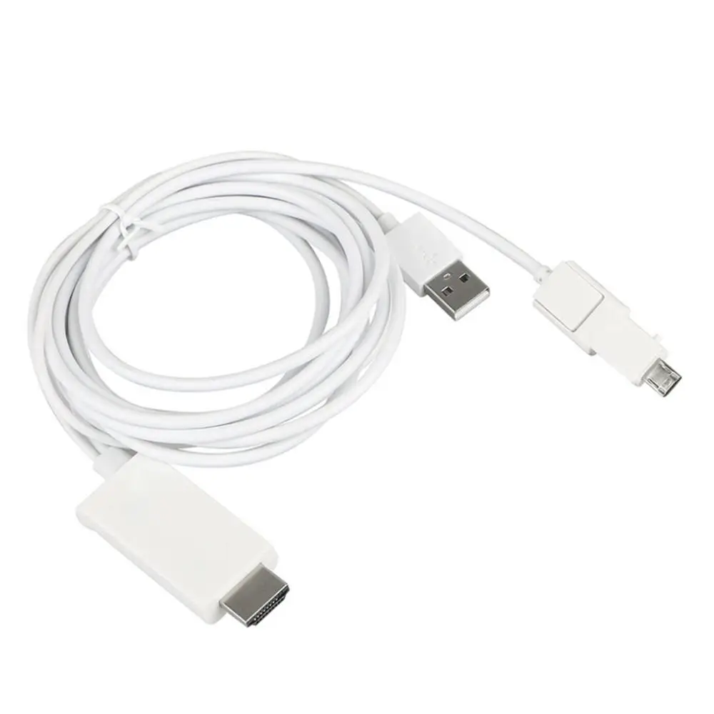 Изысканный дизайн прочный для сотового телефона Android Micro USB MHL к 1080P TV кабелям