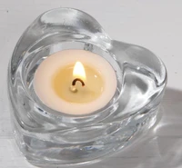 glass heart shape candle holder tea light holders wedding party bridal shower decorations anniversary engagement favors
