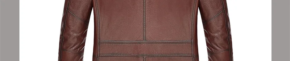 Мужское кожаное пальто из козьей кожи, длинный воротник из лисьего меха, настоящая кожаная куртка с подкладкой из хлопка, зимнее теплое пальто, мужское пальто из натуральной кожи
