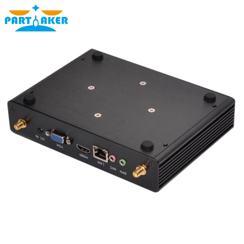 Причастник B6 безвентиляторный мини настольный ПК 3 года гарантии Celeron 2955U HTPC USB 0 HDMI