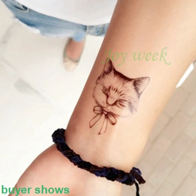 

Waterproof Temporary Tattoo Sticker on body cat and owl tattoo animal tatto stickers flash tatoo fake tattoos for girl women