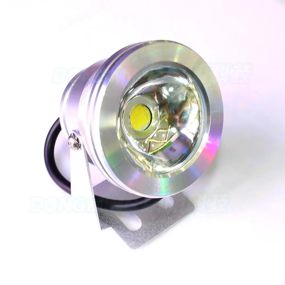 

LED IP68 pool light AC85-265V warm cool white flat lens silver shell led underwater light, led flood light underwater 10w