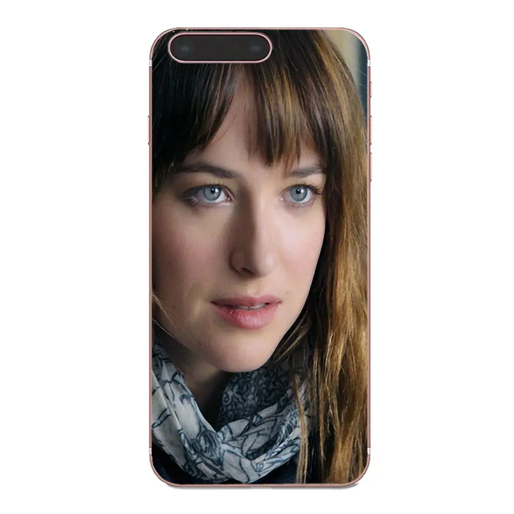 Милый серый чехол для телефона Fifty Shades Dakota Johnson Xiaomi Mi3 Mi4 Mi4C Mi4i Mi5 Mi 5S 5X 6 6X A1 Max Mix 2 Note 3 4