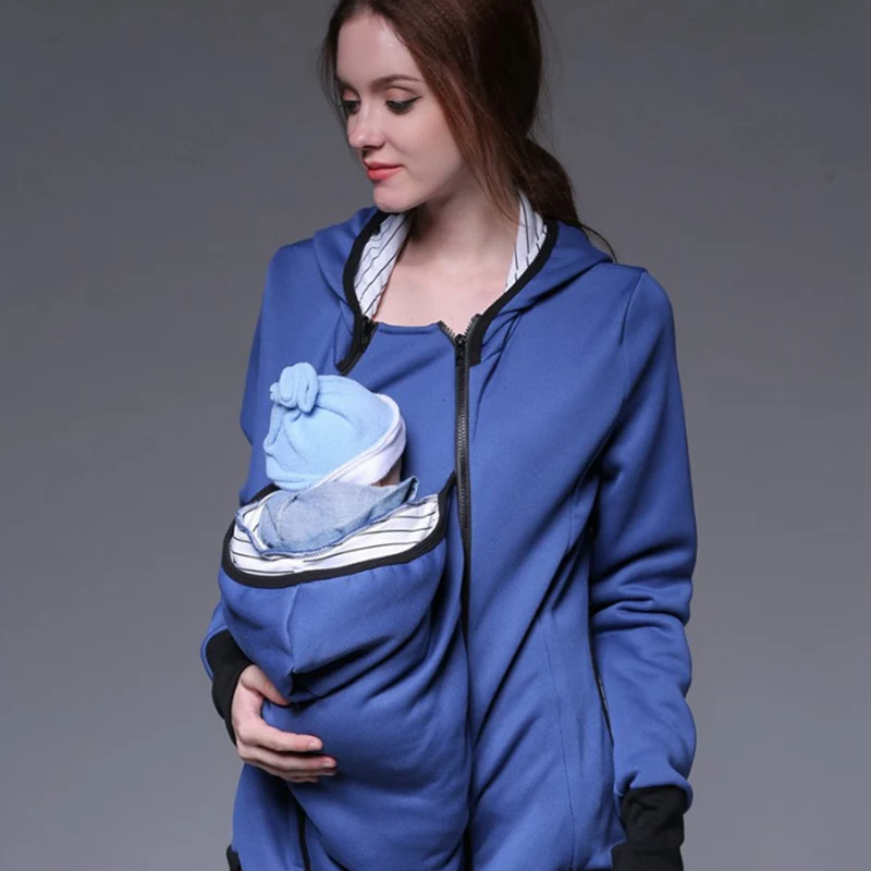 Попробуйте все что ребенок перевозчик Куртка Верхняя одежда с карманом кенгуру