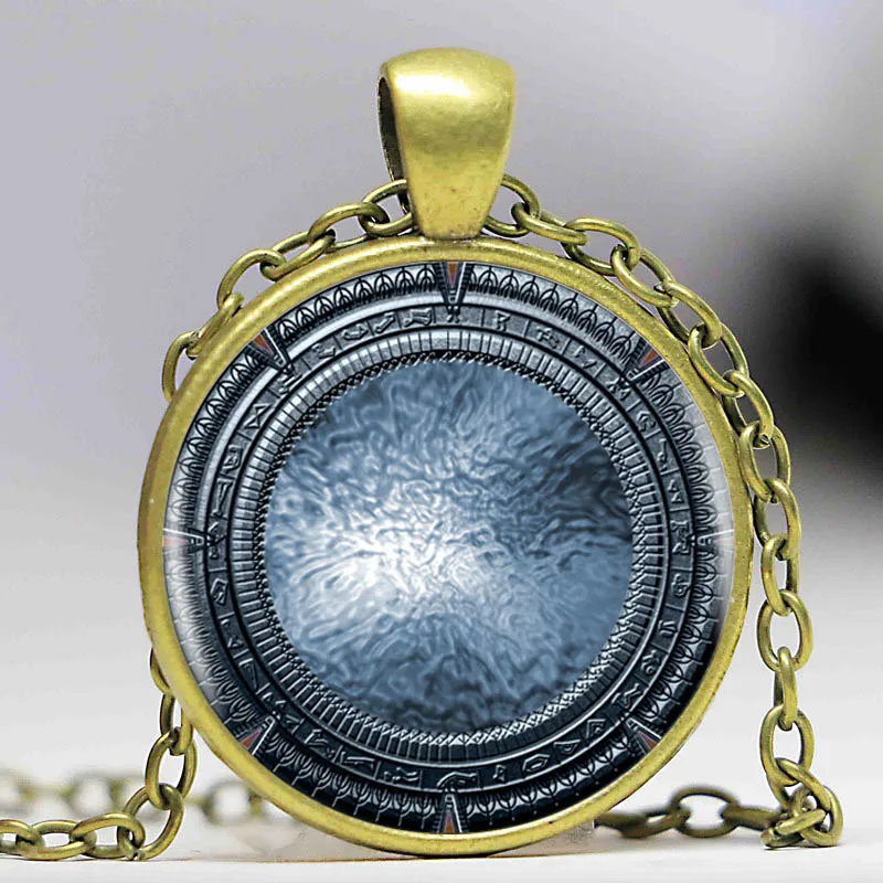 1 шт./лот Лидер продаж ожерелье с подвеской логотипом Stargate художественное ручной
