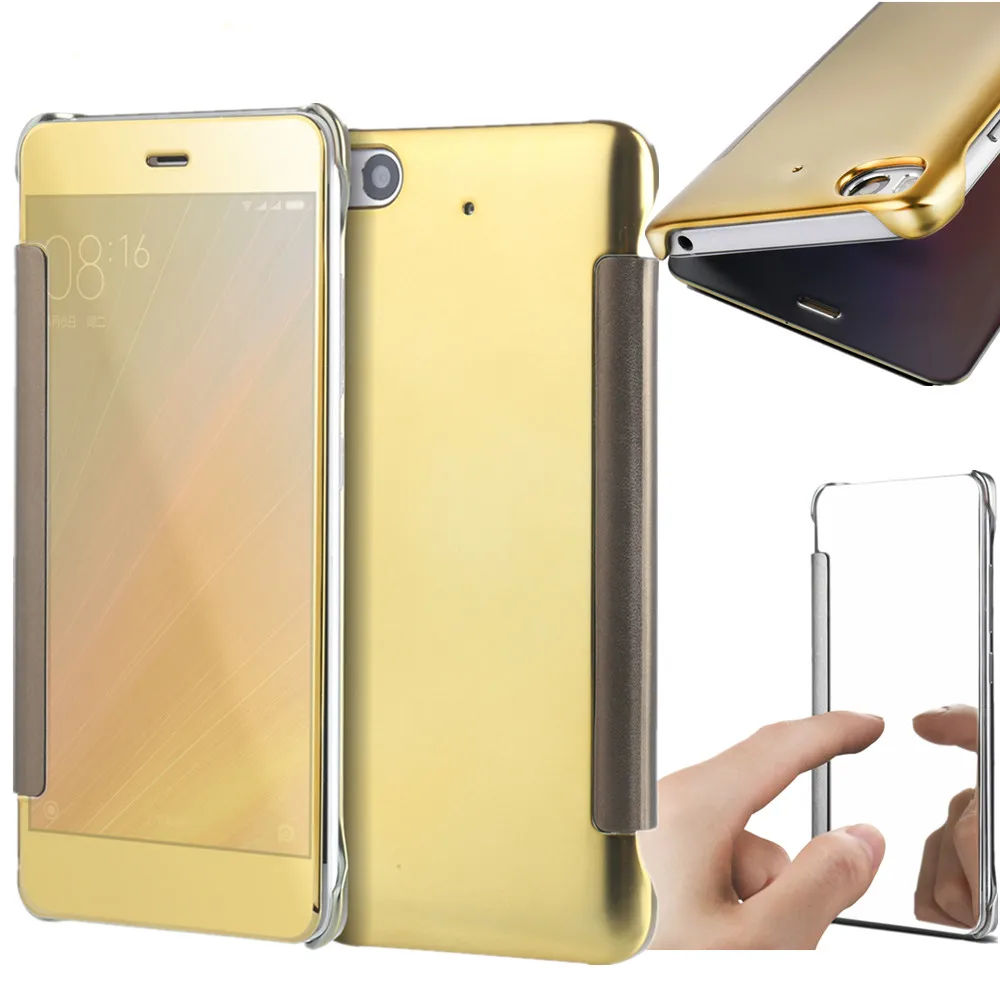 Smart Hypnosis Coque vertical Mirror Leather Phone Case For Xiaomi MI5 M5 5S Mi 5 Flip Dirt Resistant Back Cover 5.2 Inch |