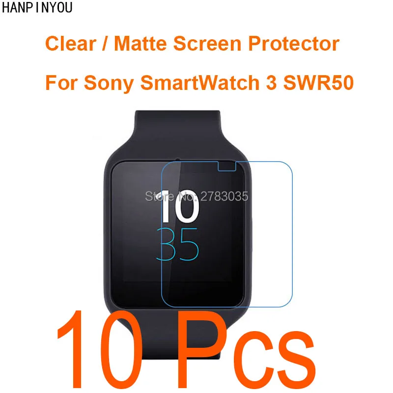 10 шт./лот для Sony SmartWatch 3 SWR50 прозрачная глянцевая/Антибликовая матовая защитная