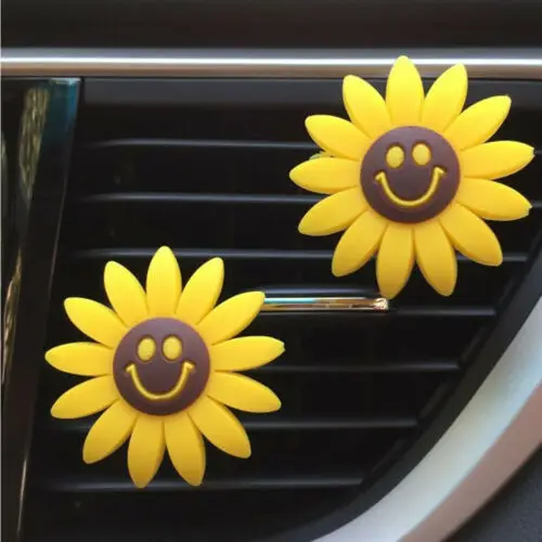 Милый цветок клип освежитель Multiflora Подсолнух автомобиля воздуха на выходе