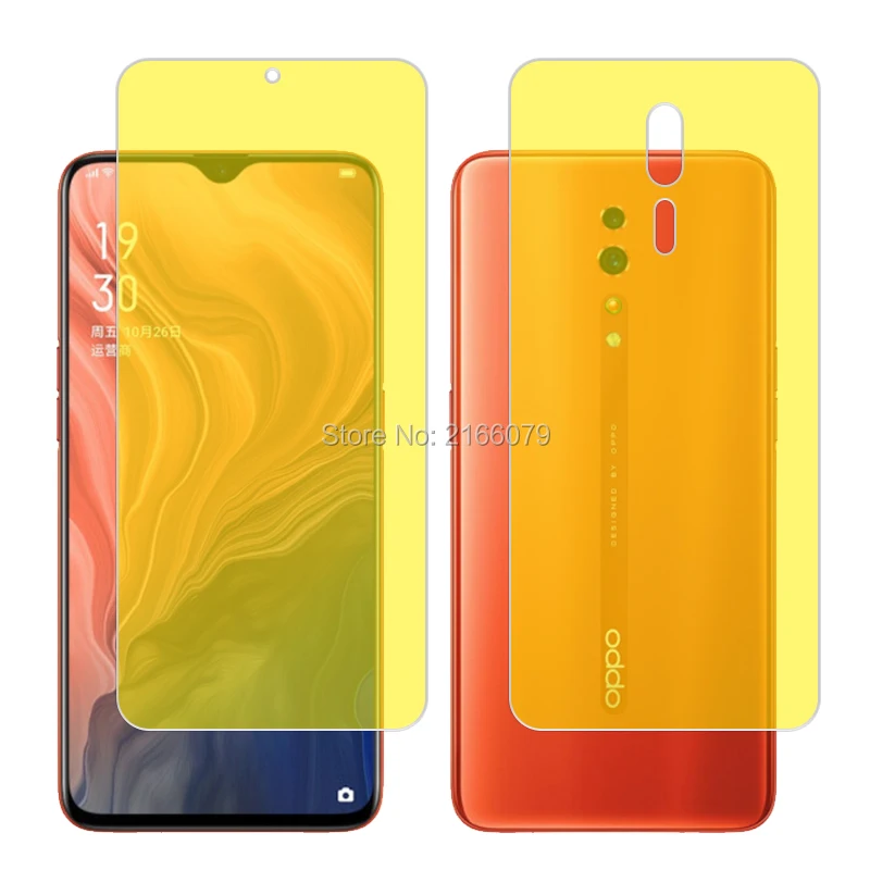 Для Oppo Reno Z RenoZ 6 4 &quotмягкая ТПУ Передняя и задняя полная защита экрана прозрачная
