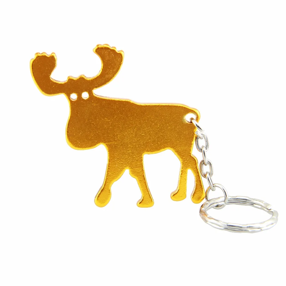 

50 stks/partij Bier Flesopener Sleutelhangers Aluminium Kan Open Gereedschap Promotie Kerstcadeau-Gratis Verzending