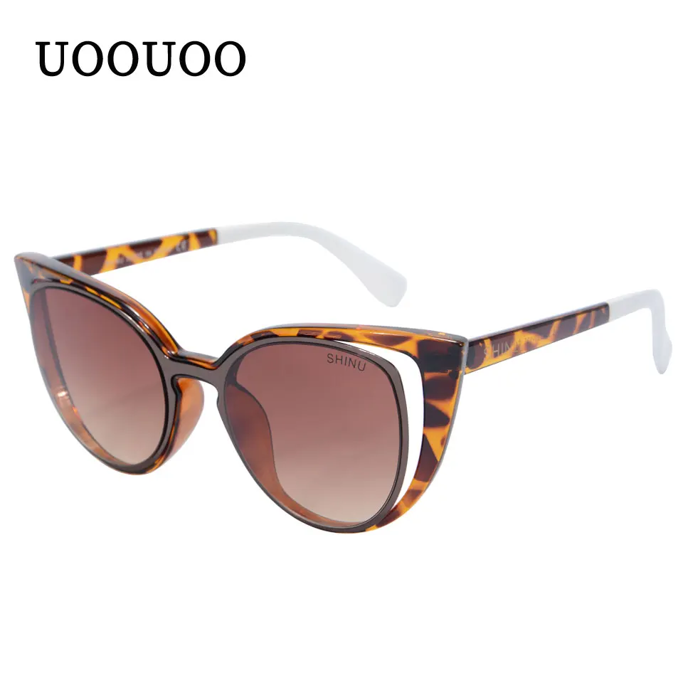 Модные солнцезащитные очки для женщин Кошачий глаз Oculos De Sol Feminino UV400 Защита от